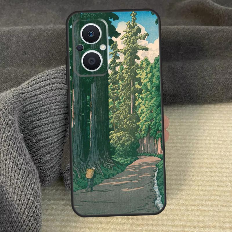 Japanese Ukiyoe Phone Case For OPPO Reno 12 F 13 13F 11 8T 7 8 10 Pro OPPO Find X8 X6 Pro X3 X5 Lite Cover