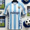 2026 Nowa Koszulka Sportowa i Codzienna dla Dorosłych Klubu Piłkarskiego Malaga, Szybkoschnąca, Miękka i Wygodna na Lato, Odpowiednia dla Całej Rodziny.