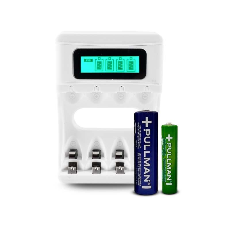 Piles Rechargeables Et Chargeur De Piles Powerset Aaa Pullman