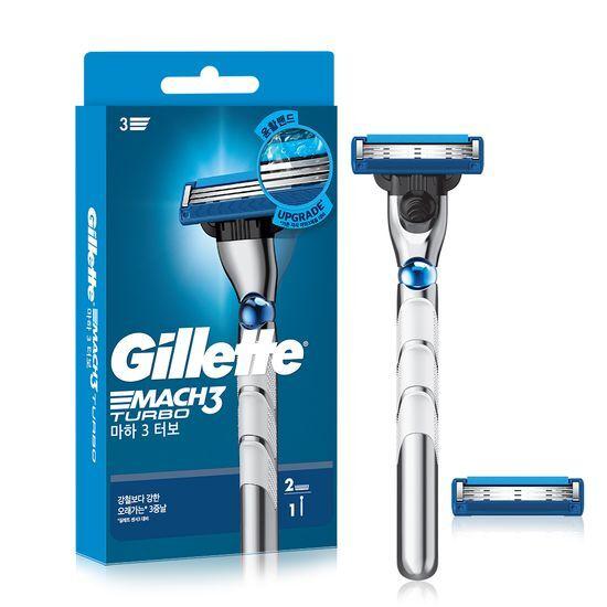 Gillette Mach3 Turbo Razor + 2 Blades