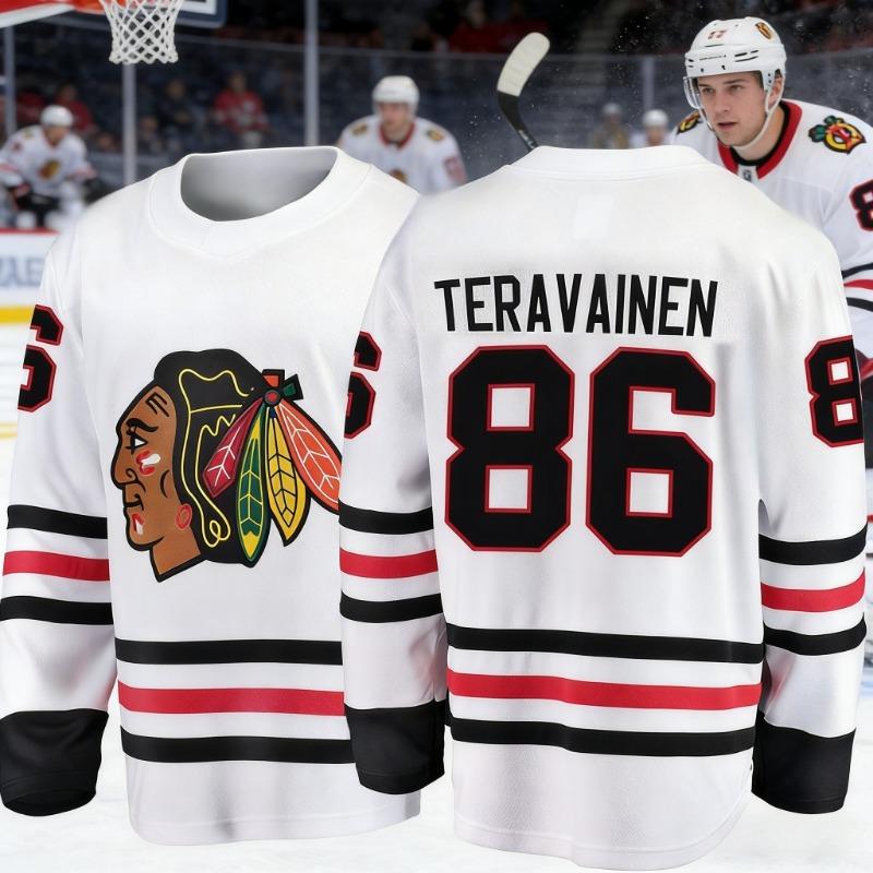 2026 Chicago Best-selling Men's Ice Hockey Sportswear White Breakthrough Edition Long Sleeve Breathable Shirt Kids