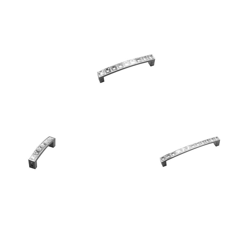 Modern Crystal Diamond Door Knob Kitchen Cabinet Cupboard Drawer Pull Handle