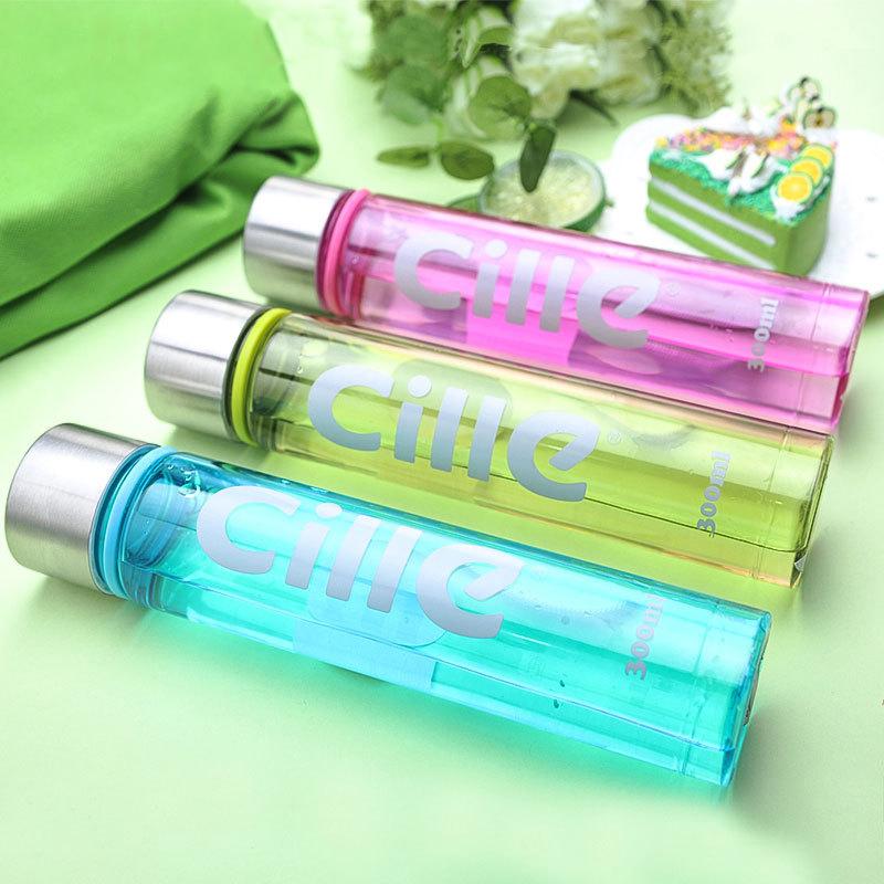 Colorful Leakproof portable water bottle Sports light kettle Travel camping hiking office kettle New Mini kids water bottle