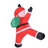 6.6ft Hanging Xmas Inflatable Santa Decoration with Present Bag Built In LED Lights Blow Up Santa Holiday Decor for