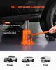 Hydraulic Bottle Jack 50 Ton Manual High Lift Automotive Car Repair Shop