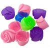 8pcs Kitchen Tools Jelly Chocolate Rose Flower Silicone Baking Mould Cup Cake Mold Cookie