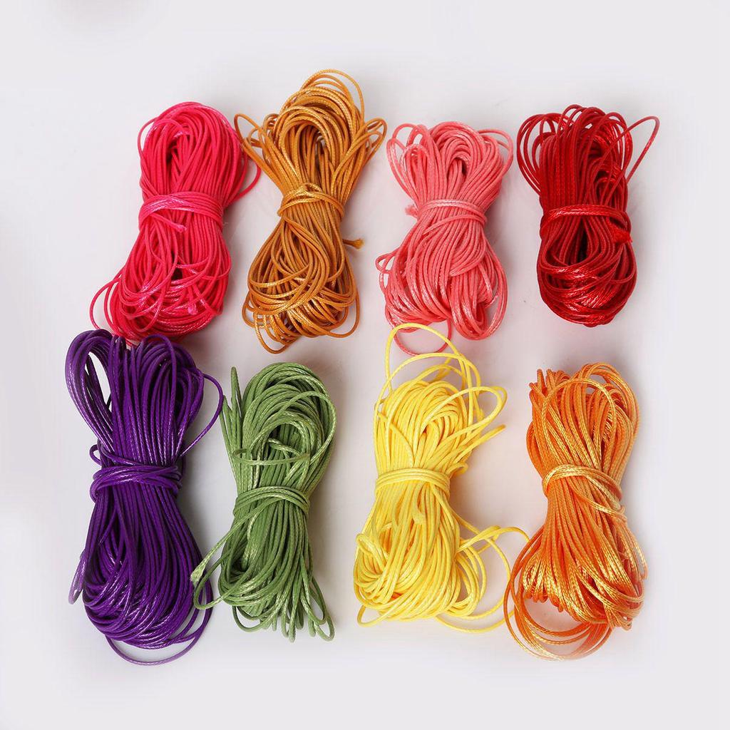 Korean Waxed Rope for DIY Jewelry - 1-2mm Colorful Necklace & Bracelet Cord