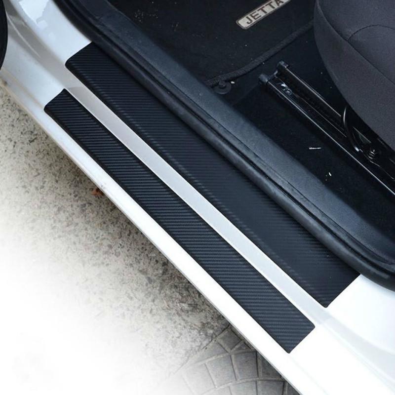 4 ks 60 x 6,8 cm Samolepky na auto Univerzální prahové lišty proti poškrábání Samolepka z uhlíkových vláken Autopříslušenství