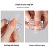 Nail Art Clear Form Shaping Clips: Pressure-Free Extension Gel Tools