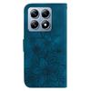 For Xiaomi 14T Case Lily Flower Imprint Leather Phone Cover with Stand