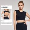 Foreign Trade Spring and Summer Sports Vest Women Fixed Cup Cool Feeling Breathable Fitness Vest Short Sexy Backless Yoga Vest