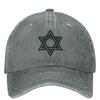 Star Of David Denim Baseball Cap Judaism Hunting Camping Hip Hop Hats Summer Unisex Men Casual Sun Visors - Men's Summer Cott...