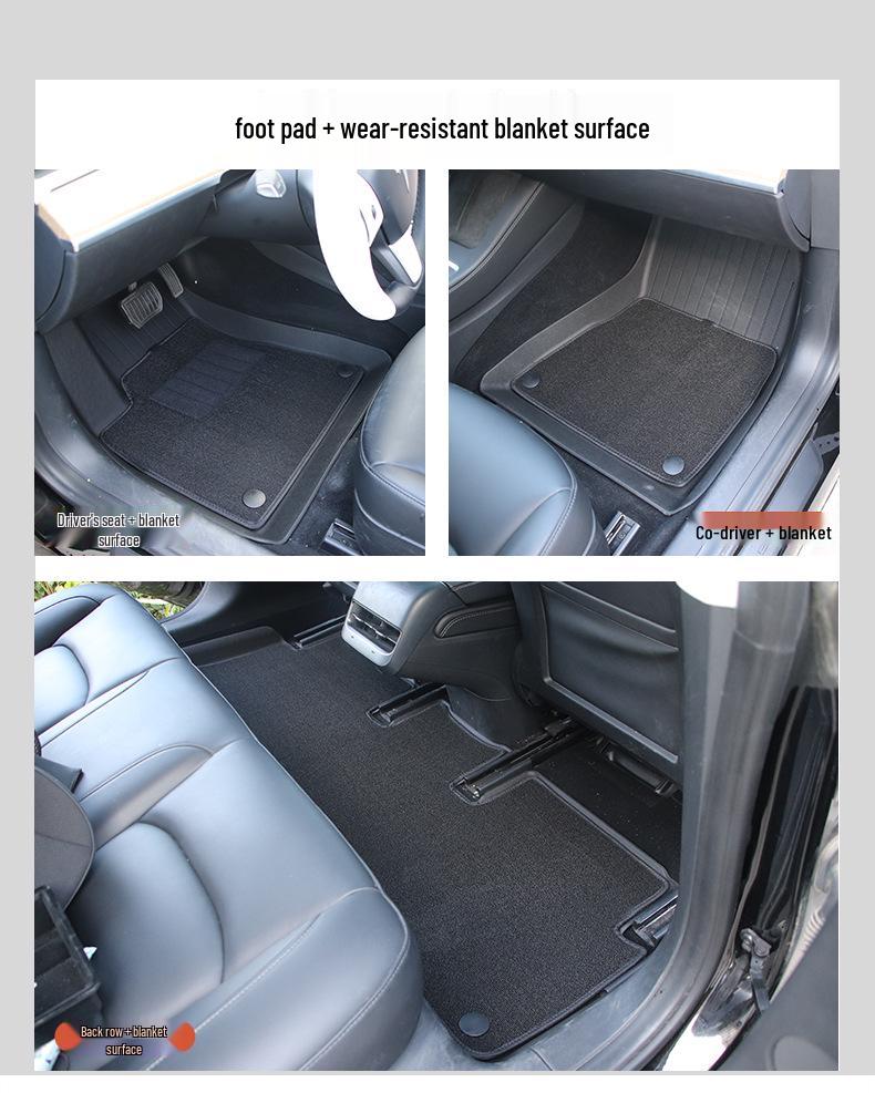 Tesla Model 3/Y Injection Molded Floor Mats - Original Trunk Mat for Left and Right-Hand Drive.