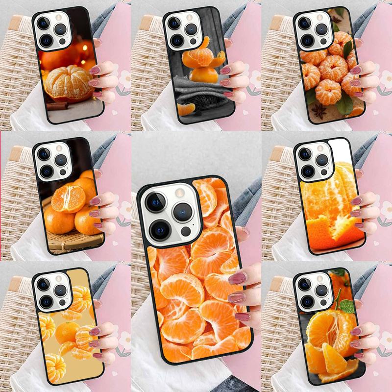 Mandarin Fruit Peeled Phone Case For iPhone 17 Air 15 16e 14 13 Pro Max Coque 12 11 Pro Max PLUS cover