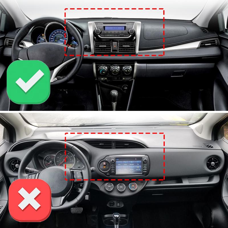For Toyota Vios XP150 2014- Yaris Sedan Car Dashboard Cover Dashmat Non‑Slip Protective Dash Mat Pad Auto Accessories