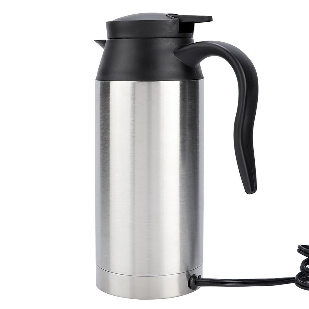 750ml Stainless Steel Car Electric Heating Mug Vehicle Drinking Cup Kettle for Travel (12V)