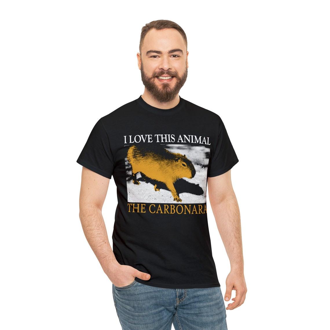 

The Carbonara Capybara T-Shirt Mens Womens Tees Top, Unisex tee M