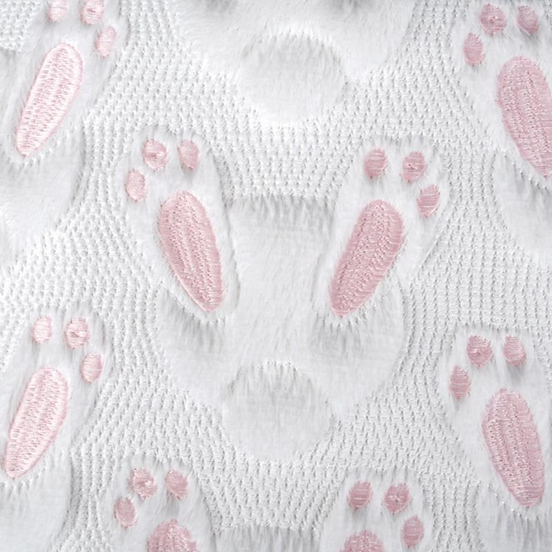 2 pièces Taie d'oreiller Motif Lapin de Pâques Housse de Coussin de Canapé