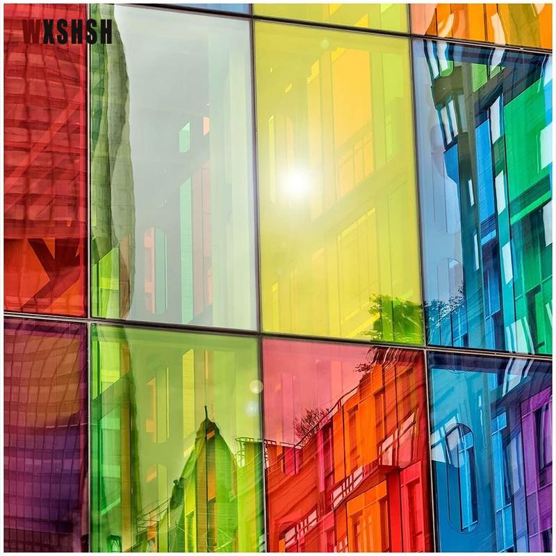 Translucent Decorative Film On the Window Vinyl UV-Proof Insect Prevention Explosion-proof Multiple Size Tinting-Films Yellow