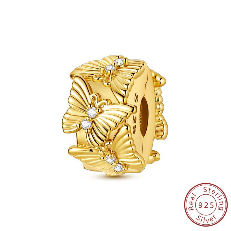 Original Copper Charms Beads Pendants Maple Leaf Squirrel Butterfly Cat Beads Fit Bracelets Women Jewelry Accessory