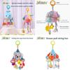 Whale Plush Baby Car Toy Hanging Mobile With Visual Stimuli For Sensory Development