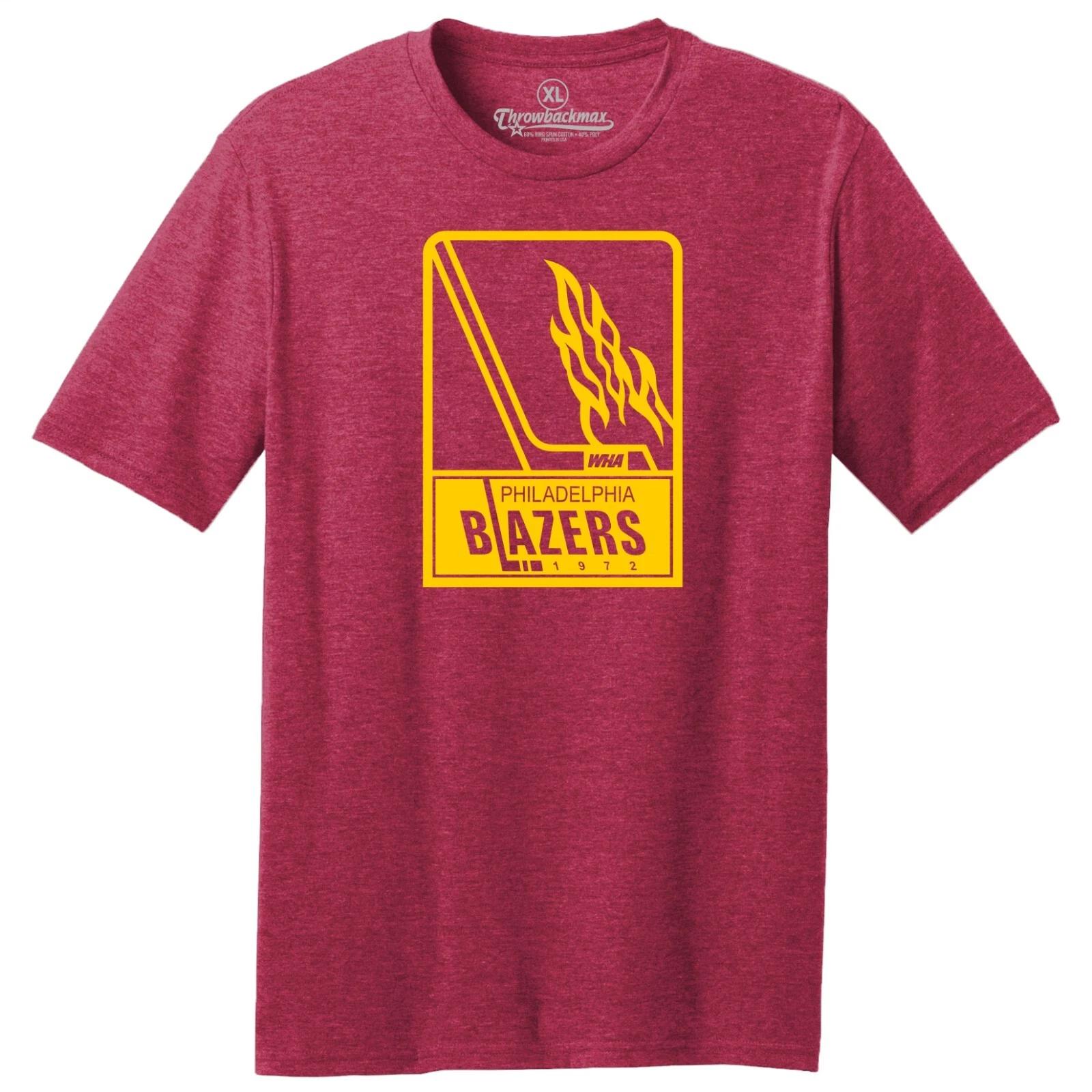 Philadelphia Blazers 1974 WHA Hockey TRI-BLEND Tee Shirt - Philadelphia Flyers S