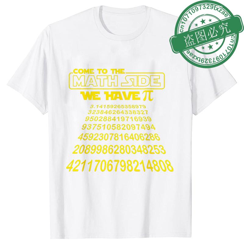 Fashion Pi Day Teacher Gift Men's T-Shirt Summer T-shirts Come To The Math Side We Have Pie Shirt Male Clothes Graphic Y2k Tops