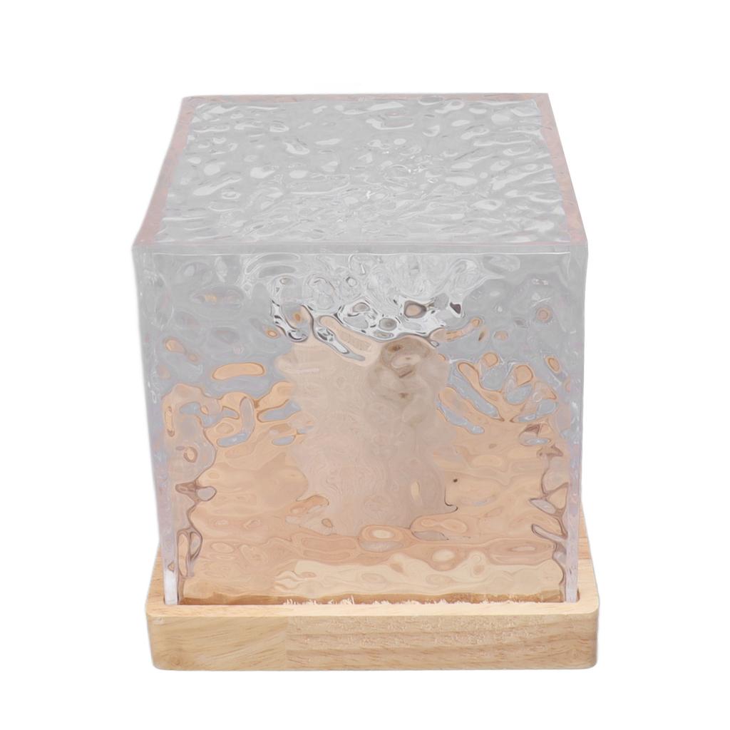 RGBW Light 16 Color Crystal Light Squared Dynamic Projection Remote Table Light for Living Room