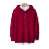 Men's Thick Warm Knit Wool Hoodie - Casual Loose-Fit Sweater for Autumn & Winter
