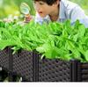 Large Outdoor Plastic Elevated Vegetable Planter Box for Balcony Gardening