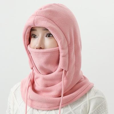 Šála s kapucí Klobouk Dámský Pánský Podzim Zima Jezdecká Pokrývka hlavy Jednobarevná Nastavitelná Stahovací šňůrka Ochrana obličeje Pokrývka hlavy