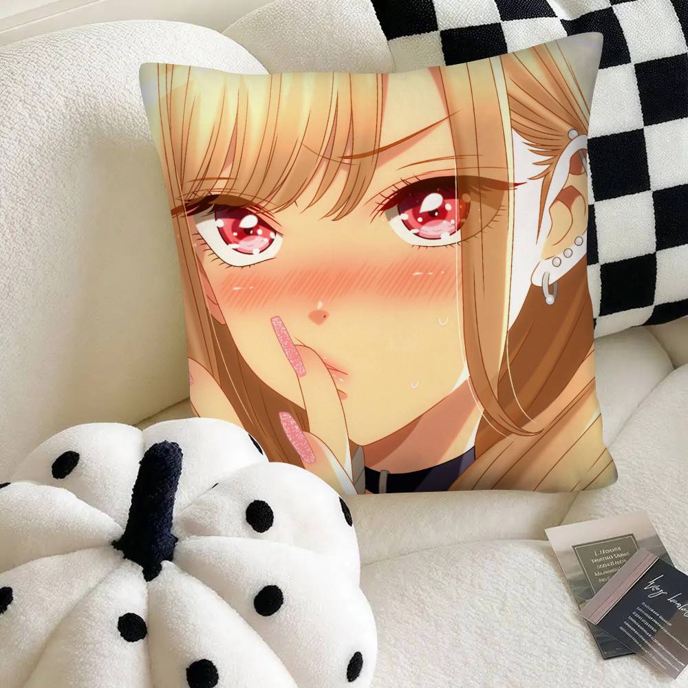 Anime MMy DDressUp DDarlingS Pillow Case Fashion Square Pillowcase Bedroom Sofa Room Ins Decoration Leisure
