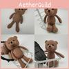 Handmade Children Knit Bear Soft Plush Animal Toy Playroom Decor Birthday Gift