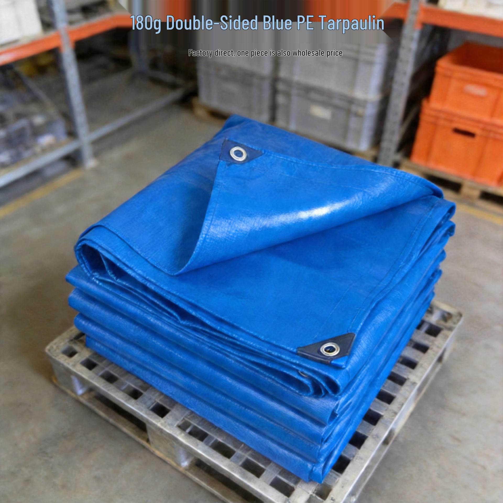 Durable Outdoor Waterproof Sunshade Tarpaulin - Anti-aging PE Rainproof Fabric 2m x 2m