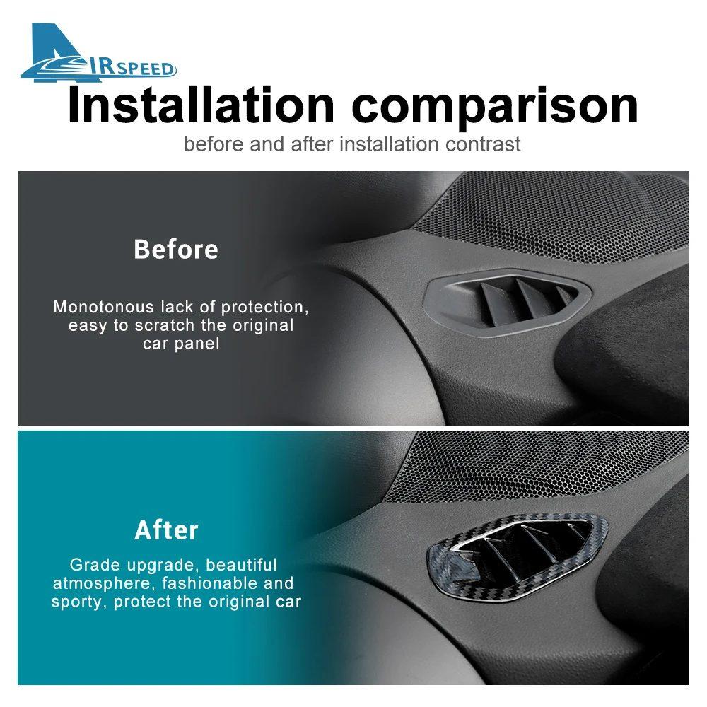 Real Hard Carbon Fiber Cover For Subaru BRZ Toyota GR86 2021 2022 2023 2024 Dashboard Side Air Vent Sticker LHD RHD Accessories