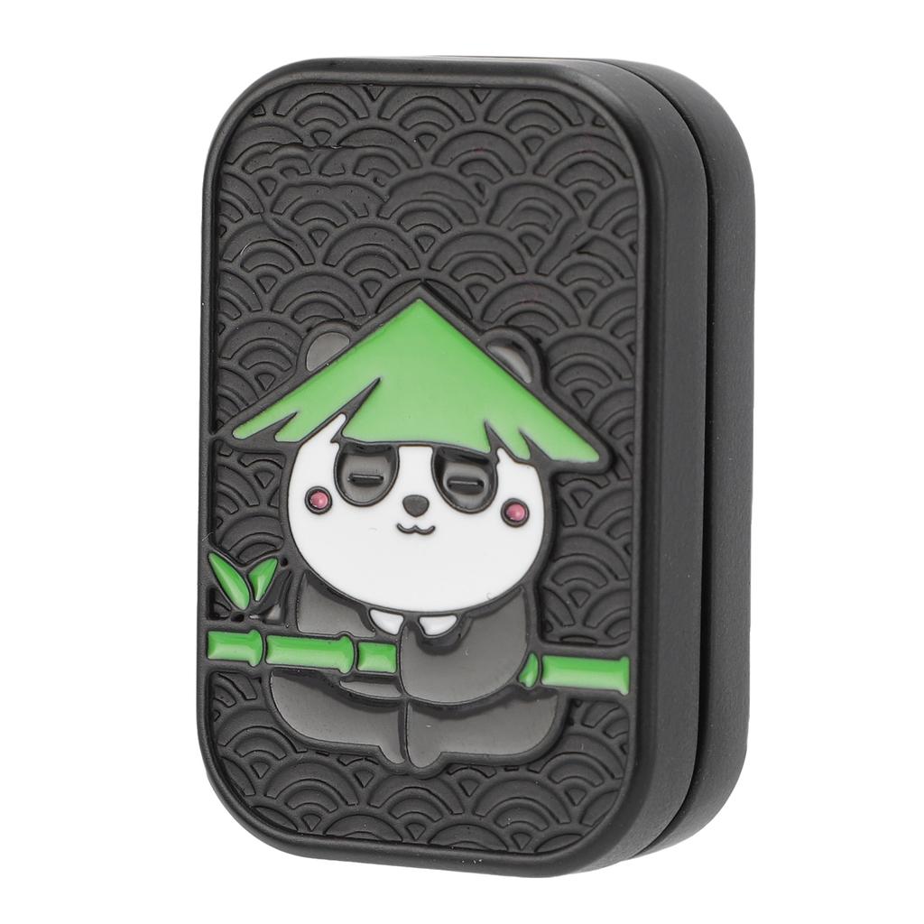 Metal Push Card Toy Decompression Stress Relief Push Slider Zinc Alloy Animal Pattern for Waiting Meditation Black