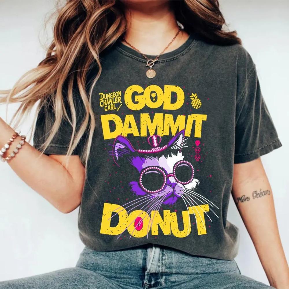 Damn Donut Scifi Tshirt Pure Cotton Tshirt Summer New Unisex Casual Fashion Tshirt