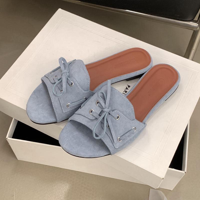 Fashion SUOJIALUN 2025 New Brand Women Slipper Fashion Open Toe Slip On Ladies Casual Slides Soft Flat Heel Outdoor Dress Flip Flop Shoe