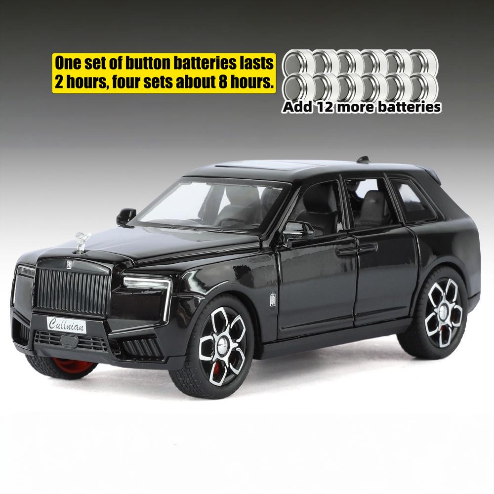 1:32 Rolls Royce Cullinan Luxury SUV Alloy High Simulation Car Model Diecast Display Present Sound And Light Pull Back Birthday