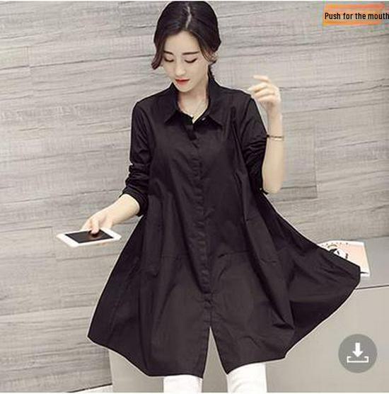 Women's 2025 Spring/Summer Loose-Fit Long Sleeve White Shirt: Trendy Korean Style, Versatile Oversized Design