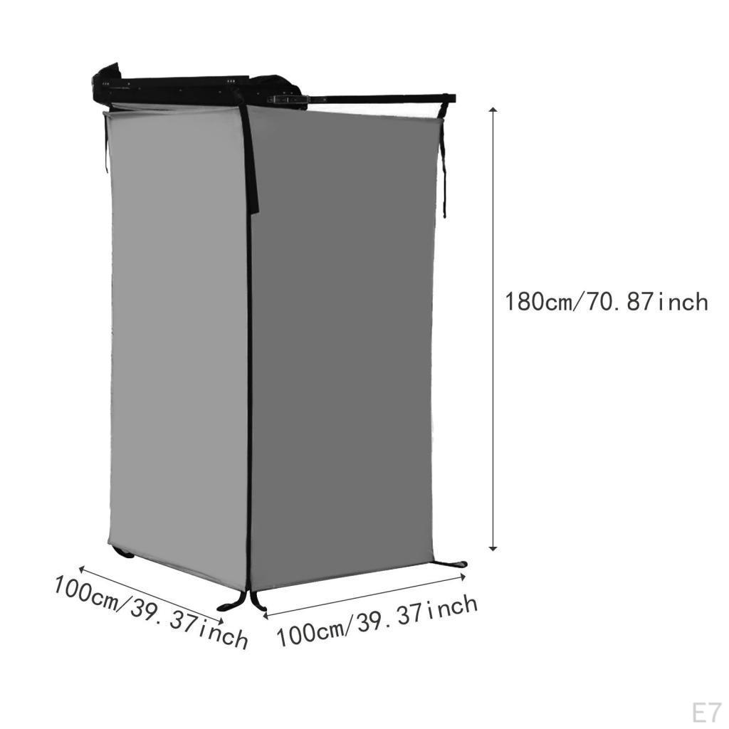 Camping Shower Tent for Vehicle Side with Changing Space