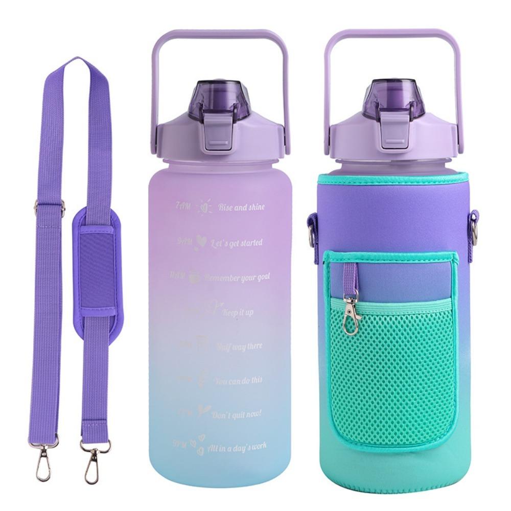 Neoprene Sport Water Bottle Cover Adjustable Shoulder Strap Tumbler Holder Bag  Tumbler