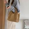 New Japanese Style Simple Large Capacity Tote Commuter Lunch Bag Trendy Niche Versatile Canvas Handbag
