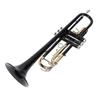 Trumpet Bb Brass Instrument Standard Set for Beginners Band Professional Performance Black