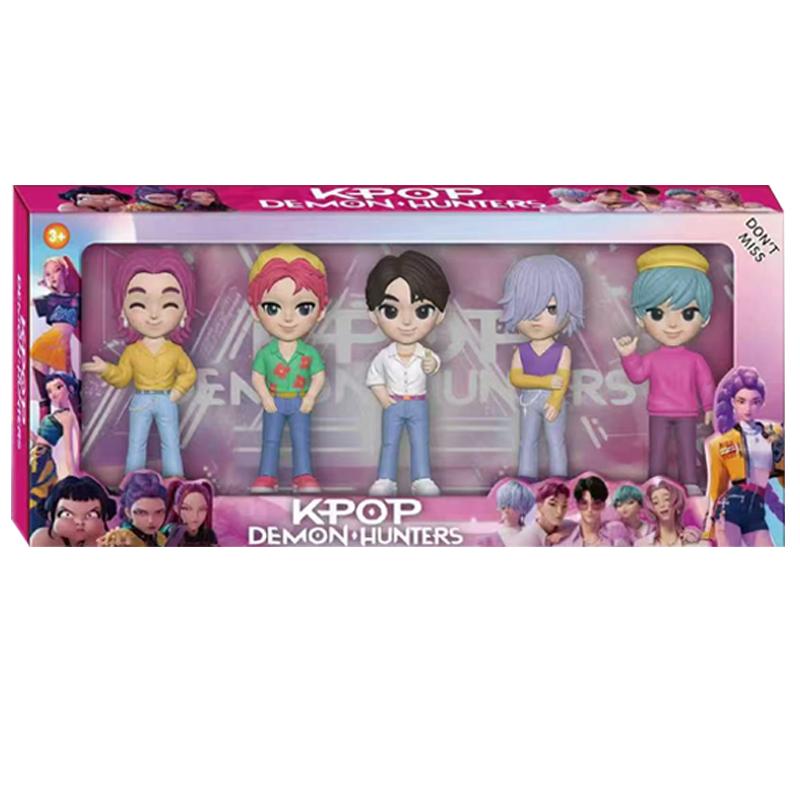 2026NEW Kpop Devil Hunter Rumi Zoe Mira Anime Polyvinyl Chloride Character Collection Desktop Trinkets Childrens New Year Gift