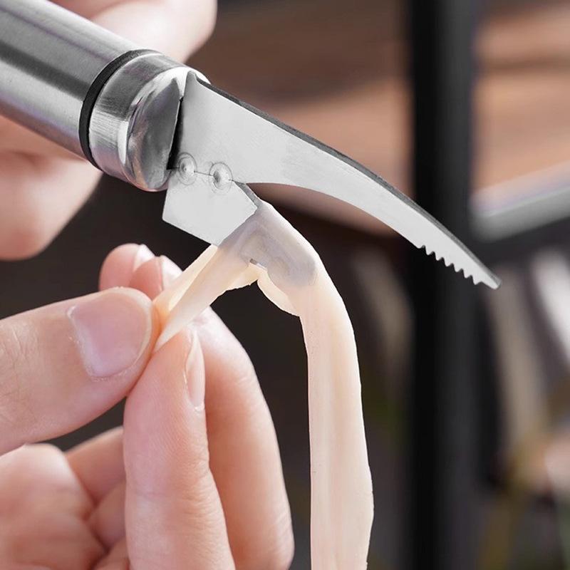 Shrimp Tail Knife for Peeling Shrimp, Kitchen Cleaning Tool for Removing Shrimp, Knife for Scraping Fish Scales Kitchen Supplies