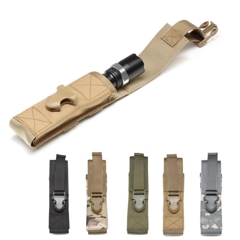 Multi-Purpose Tactical Flashlight Holster Set with MOLLE System
