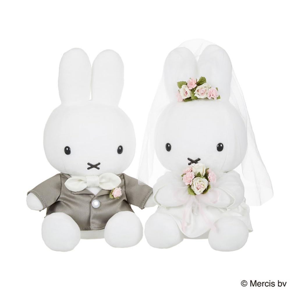 Sekiguchi Miffy Wedding Doll, Western-style Dress, Plush Toy Set, Wedding Anniversary