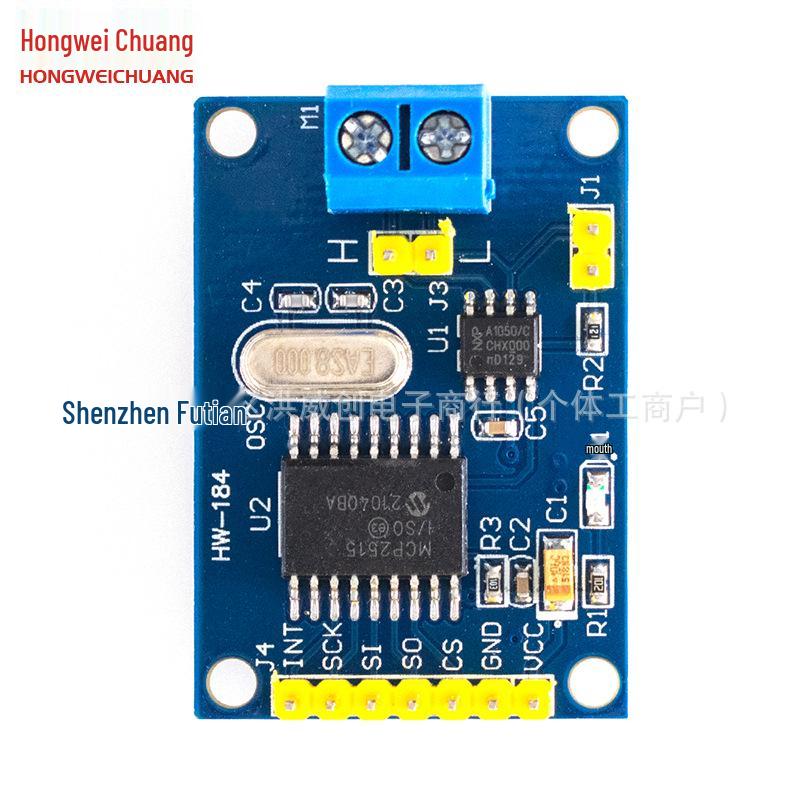 MCP2515 CAN Bus Module with TJA1050 Receiver, SPI Protocol for 51 Series Microcontrollers