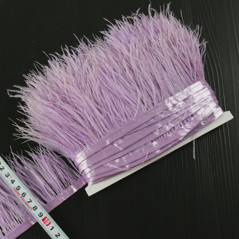 8-10 Ostrich Feather Diy Handmade Jewelry Accessories Crafts Decorative Clothing Skirt Cuffs